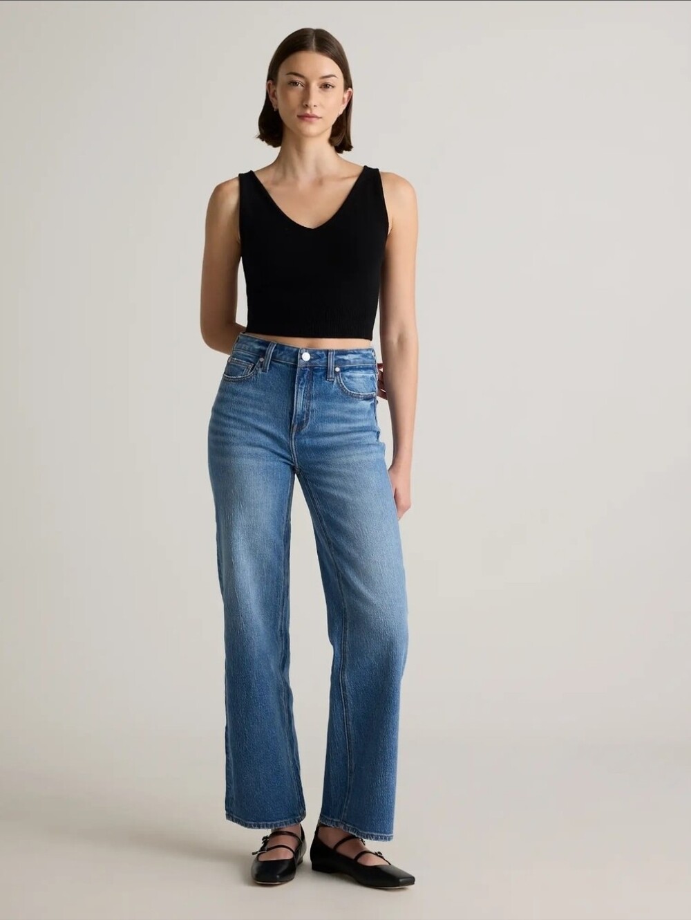 Quince Bella Stretch Relaxed Strainght Jeans